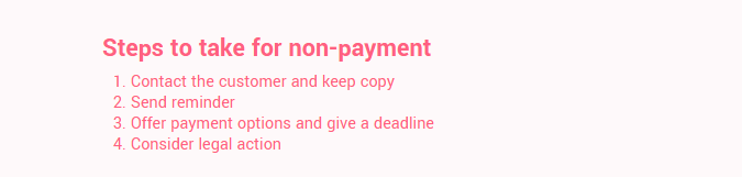 Non paying client